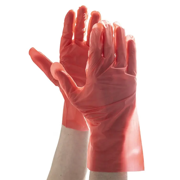 Customized Disposable Tpe Food Grade Kitchen Dishwashing Cleaning Household Plastic Gloves