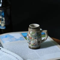 Mini chope à bière en céramique Souvenir de la hongrie, Collections de pierres à bière bon marché
