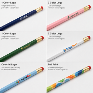 Matite Nere Standard 2B HB Personalizzabili con Logo per Scuola e Studenti, Regalo Promozionale, per Scrivere e Disegnare, in Legno Nero - Product Image 4