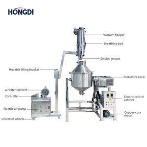 Convoyeur à vide combiné avec mélangeur chimique à double cône Machine en acier inoxydable pour poudre de pigment, poudre de minerai et aliments - Product Image 3