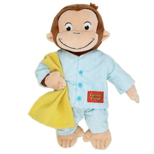 Peluche de Mono Curioso <span class=keywords><strong>George</strong></span>, Relleno de Algodón PP, Diseño Bordado en Malla, Suave para Niños Enfermos, Regalo de Cumpleaños - Product Image 1