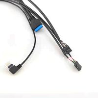 Panel Frontal para Caja de Ordenador con Puerto LAN Ethernet y USB 3.0 + USB 2.0, Puerto de Audio, Micrófono, Auriculares y Cable