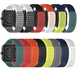 Bracelet de montre en silicone respirant de 20 mm pour Huawei Amazfit GTR4 GTS4 <span class=keywords><strong>Mini</strong></span> Samsung <span class=keywords><strong>Xiaomi</strong></span>, bracelet de remplacement sport à libération rapide - Product Image 3