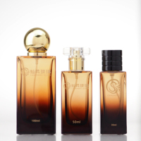 Flacons de parfum de luxe à fond épais en verre avec couvercle en plastique, 30ml 50ml 100ml, logo personnalisé sérigraphié, marque CANSHENG, Chine, pour hommes