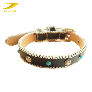 Personalizado de alta calidad de lujo único diseñador hecho a mano mascota Collar encantador remache diamante perro Correa Collar <span class=keywords><strong>Bling</strong></span> - Product Image 5