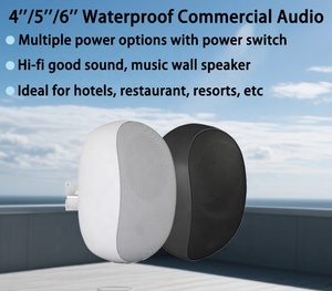 20W/10W/5W/<strong>2</strong>.5W Waterproof Wall Speaker 4-inch Commercial <strong>Audio</strong> with Bluetooth 100V/70V/8ohm Aluminum Grille OEM ODM PA System - Product Image 2