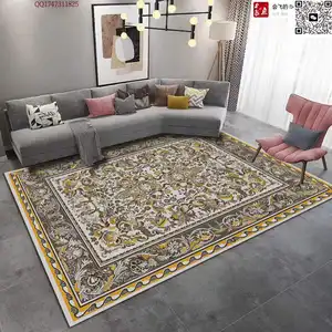 Proveedor de fábrica, Alfombra de área Bohemia turca de diseñador de lujo moderno, alfombra de suelo 3D para sala de estar, alfombras personalizadas para sala de estar