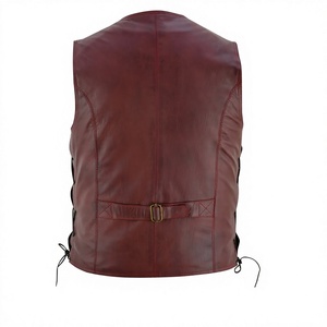 Winter casual leather <b>vest</b> Breathable men's outerwear Customizable leather <b>vest</b> High quality men's <b>vest</b> - Product Image 3