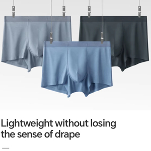 Ropa Interior sin Costuras para Hombre, Antibacteriana y Transpirable, Cómodos Bóxers para Hombre - Product Image 1