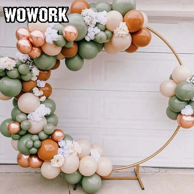 2022 год, WOWORK, новейшие белые и золотые фоны с изображением арки, круга, вечеринки, для других свадебных украшений, свадебные принадлежности