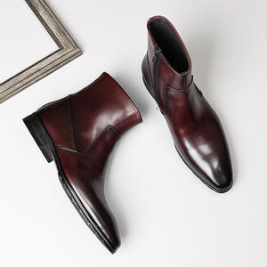 New British Casual Luxury Handcrafted Men's Oxford Leather <b>Waterproof</b> Evergreen Formal <b>Slip</b>-<b>On</b> <b>Shoes</b> Wedding Office Professional - Product Image 1