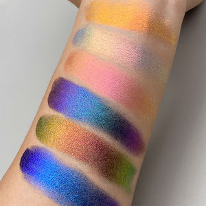 Poudre de maquillage chimique personnalisée MLM, 40 couleurs, paillettes, imperméable, fard à paupières métallique pressé, marque privée, chrome magnétique - Product Image 4