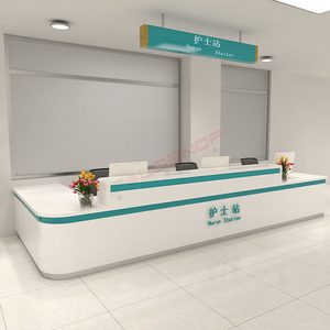 Cong Trắng Tiếp Nhận Truy Cập Y Tá Trạm Tiếp Tân Bàn Đồ Nội Thất Cho Bán Tùy Chỉnh Sản Xuất - Product Image 6