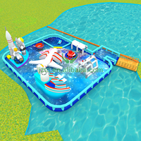 Tongcai PROMO CHAUDE Parc aquatique gonflable flottant sur le thème de l'aérospatiale, Château gonflable flottant pour enfants et adultes