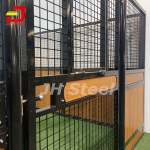 ความปลอดภัยที่กําหนดเองขี่ม้าลวดตาข่ายสําเร็จรูปไม้ไผ่ชุบสังกะสีม้าลานโรงนามบานประตูสําหรับขาย - Product Image 5