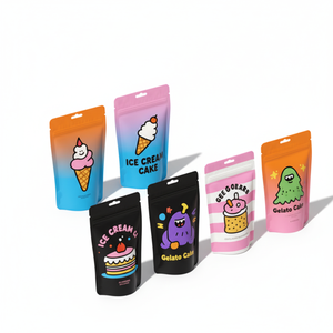 ถุงซิปล็อคขนาดใหญ่1ปอนด์454กรัม16ออนซ์ XL 1ปอนด์ถุงพลาสติกฟอยล์สีขาวขนาดใหญ่ป้องกันกลิ่นซิปล็อค - Product Image 1