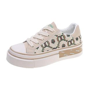 Chaussures de sport tendance pour femmes, baskets décontractées en toile à lacets, chaussures décontractées tendance pour femmes - Product Image 5