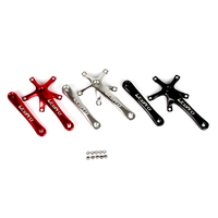 Pédalier de vélo pliable en alliage d'aluminium CNC, manivelle Ultra léger, trou carré, 170MM, 130BCD, chaîne LP, à faire soi-même