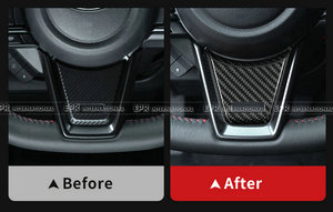 Para SUBARU 2022+ WRX VAB VAF, moldura inferior del volante, material de carbono seco de alta calidad - Product Image 5