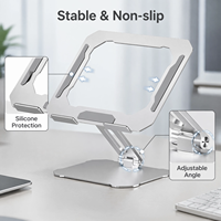 Support métallique personnalisé pas cher, support pour téléphone et ordinateur portable en aluminium
