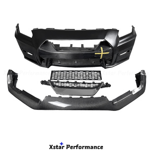 1:1 <span class=keywords><strong>Nismo</strong></span> 2017 รุ่น สไตล์ครึ่งคาร์บอนไฟเบอร์กันชนหน้าสําหรับ Nissan R35 <span class=keywords><strong>GTR</strong></span> 2008-2023 Bodykit - Product Image 1