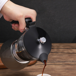 Cafetière Expresso <span class=keywords><strong>Moka</strong></span> Pot Accessoires pour Cuisine Usage Domestique Cafetière <span class=keywords><strong>Moka</strong></span> Pot en Acier Inoxydable Acrylique 4 Tasses - Product Image 5