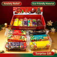 Jouet anti-stress en forme de bâton de beurre à remontée lente sur le thème de Noël pour enfants de 14 ans et plus, jouet souple en boîte