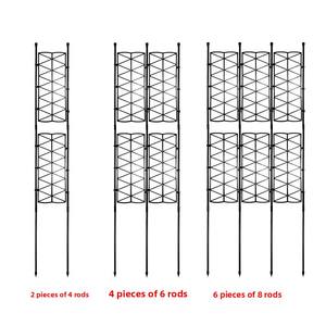 Treillis d'escalade de rose de clôture de jardin extérieur d'art de fer enduit de plastique pour l'écran de garde-corps de cour de balcon - Product Image 3
