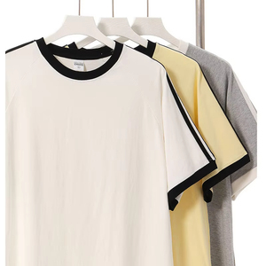 T-shirt in cotone da <span class=keywords><strong>uomo</strong></span> personalizzabile da 240 g/m² di alta qualità in saldo – Campione gratuito disponibile per produttori di abbigliamento - Product Image 1