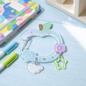 พวงกุญแจอะคริลิคการ์ตูนน่ารักแบบกำหนดเองสำหรับตกแต่งกระเป๋าเป้ - Product Image 4