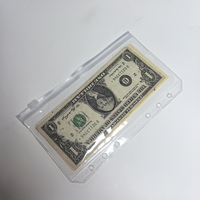 Recharges de pages pour classeur à fermeture éclair en PVC souple mat transparent, pochettes pour classeur de budget, enveloppes à fermeture éclair pour argent, A5 A6 A7, vente en gros