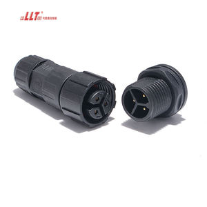 3 دبوس تيار مستمر تيار متردد M16 ليد بلاستيك IP68 مقاوم للماء 2 4 5 6 7 8 10 12 2 + 8 دبوس موصل لوحة التجميع - Product Image 2