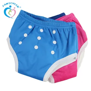 Celana balita tahan air untuk Toilet Toilet latihan dapat digunakan kembali celana dalam bayi kain celana dalam pakaian dalam anak poliester bayi