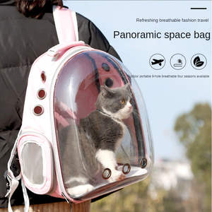 Mochila Transpirable y Transparente de Tela Oxford para Mascotas, Cómoda para Perros y Gatos, Ideal para Senderismo - Product Image 5