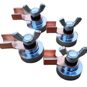 Pince de mise à la terre magnétique Emagi à double levier, aimant de soudage AC/DC, fonctionnement manuel, pulvérisation électrostatique, contact en cuivre - Product Image 5