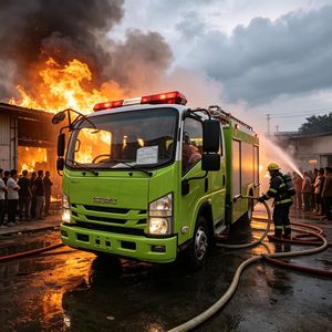 Nouveau camion de pompiers Isuzu <span class=keywords><strong>Elf</strong></span> 4X2 diesel avec réservoir d'eau de 3001 à 5000 L, véhicule de sauvetage et de lutte contre les incendies en urgence urbaine - Product Image 6