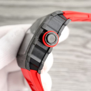 Montre mécanique haut de gamme pour homme avec design ajouré et bracelet en caoutchouc - Product Image 4