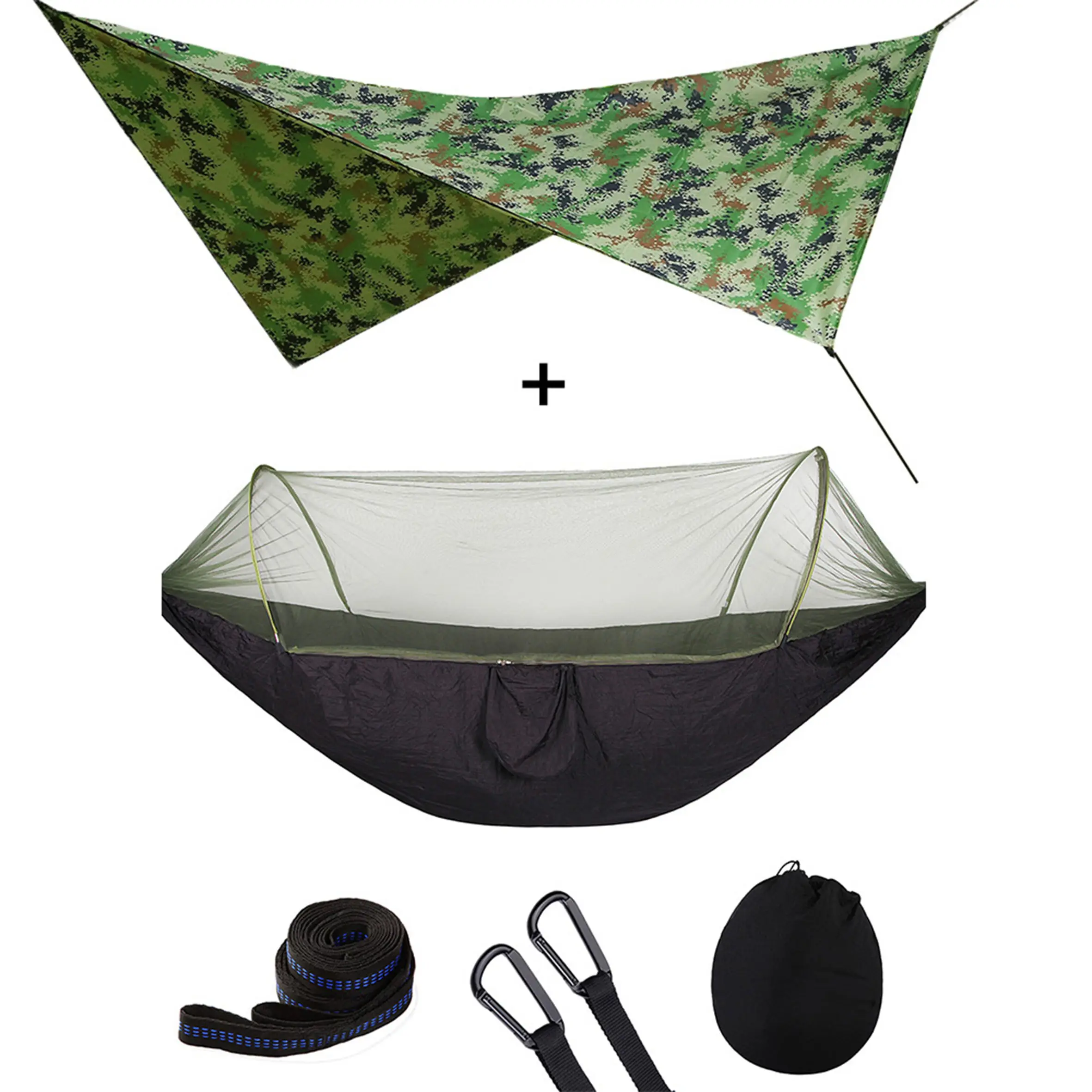 Açık hafif kamp hamak yüksek kalite açık havada sırt çantasıyla, veya seyahat tek çift paraşüt hamak/