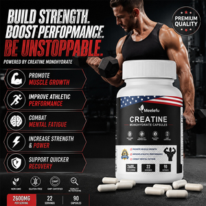 Capsule di Creatina Monoidrato 90 Pezzi Formula ad Alta Purezza Testata da Terze Parti Migliora la Potenza di Allenamento e la Resistenza Muscolare - Product Image 2