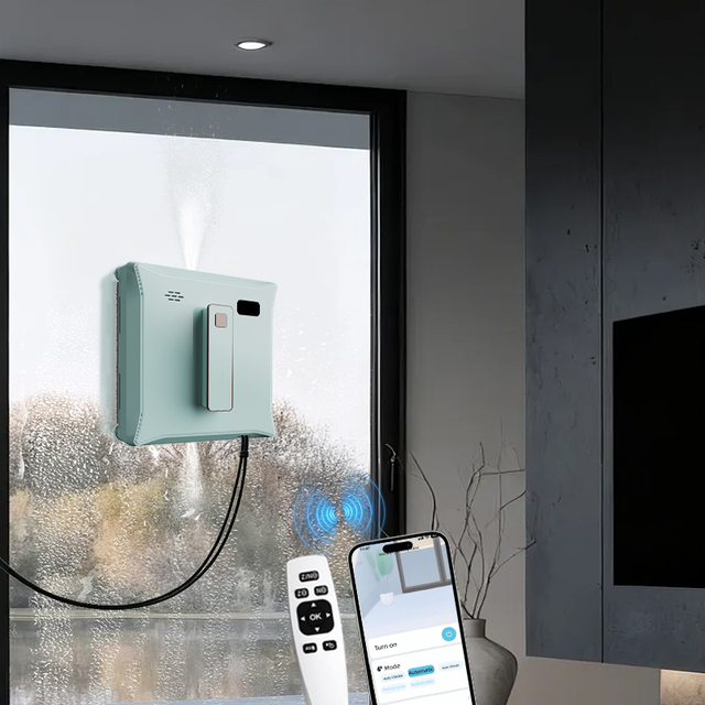 Streakless Pane Cleansing & Gap-free Surface Cleaning Robot Built-in Anti-fall Safeguard Design Labor-cutting Electric Washer