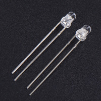 Diode LED jaune à trou traversant de 3 mm, mini-indicateur compact pour appareils électroniques, connecteur PCB, 5-8V, garantie 3 ans, dimmable