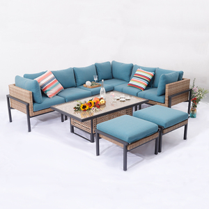 Ensemble de meubles de patio en rotin d'extérieur MIA, ensemble de meubles de patio en acier inoxydable - Product Image 6