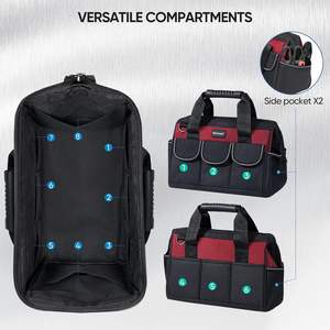 Muestra Gratuita, Bolsa Organizadora de Herramientas de Alta Resistencia para Electricistas, con 21 Bolsillos, Apertura Superior Manual - Product Image 4