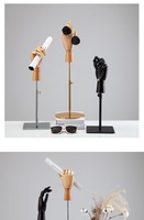 Modèle de main en bois flexible pour le dessin, la présentation de bijoux, la décoration de bureau, main gauche et droite mobiles, mannequin en bois