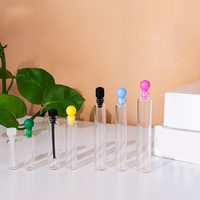 Botol parfum kaca, botol parfum perjalanan saku kecil Mini 0.5ml 1ml 2ml 3ml 5ml dengan semprotan
