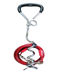 Heavy Duty Pet Tie Out Cable Pet Accessories for <strong>Dogs</strong> up to 120 Lbs - Product Image 1