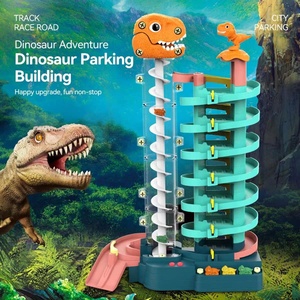 Jouet d'aventure en voiture de dinosaure Parking de <span class=keywords><strong>garage</strong></span> en plastique à plusieurs niveaux avec route de montagne Super jouet de fente de parking - Product Image 5