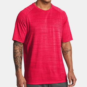 Custom Logo Embroidered T <b>Shirt</b>, Solid Breathable Quick Dry Jersey, Oversized Design <b>for</b> <b>Men</b> Training Running Sports Wear - Product Image 5