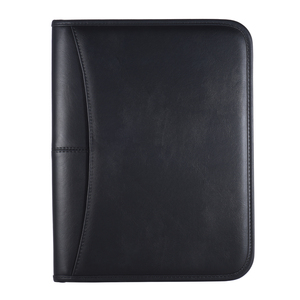 Portafolio Profesional Multifuncional, Carpeta Portadocumentos, Estuche para Documentos A4, Cierre de Cremallera de Cuero PU con Tarjetero - Product Image 1