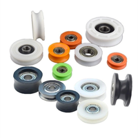 Poulie à rainure en U en plastique Rouleau de fenêtre de porte coulissante en nylon POM Acetal Corde Coulissante Poulie de roue ID 6MM 7MM